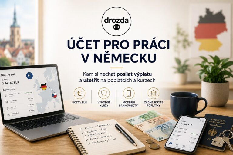 Účet pro práci v Německu a výplatu v eurech